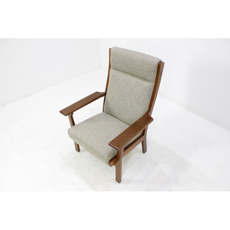 Fauteuil lounge GE181A  à dossier haut de Hans Wegner pour Getama - 1960 