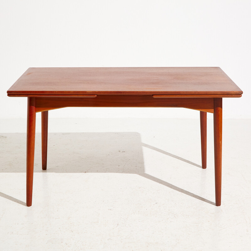 Vintage model 50 teak dining table by Gunni Omann for Omann Jun, 1950s