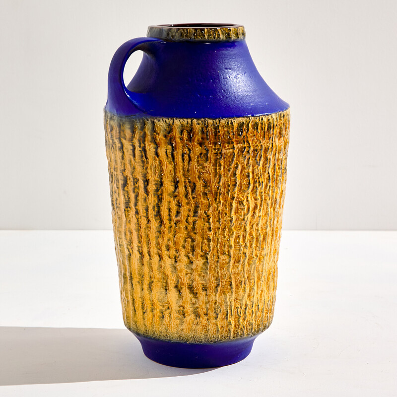 Vintage vaso de chão de cerâmica alemã de Gerda Heuckeroth para Carstens, década de 1960