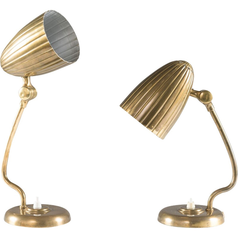 Paire de lampes de table Grace Suédoises par Arvid Böhlmark - 1930