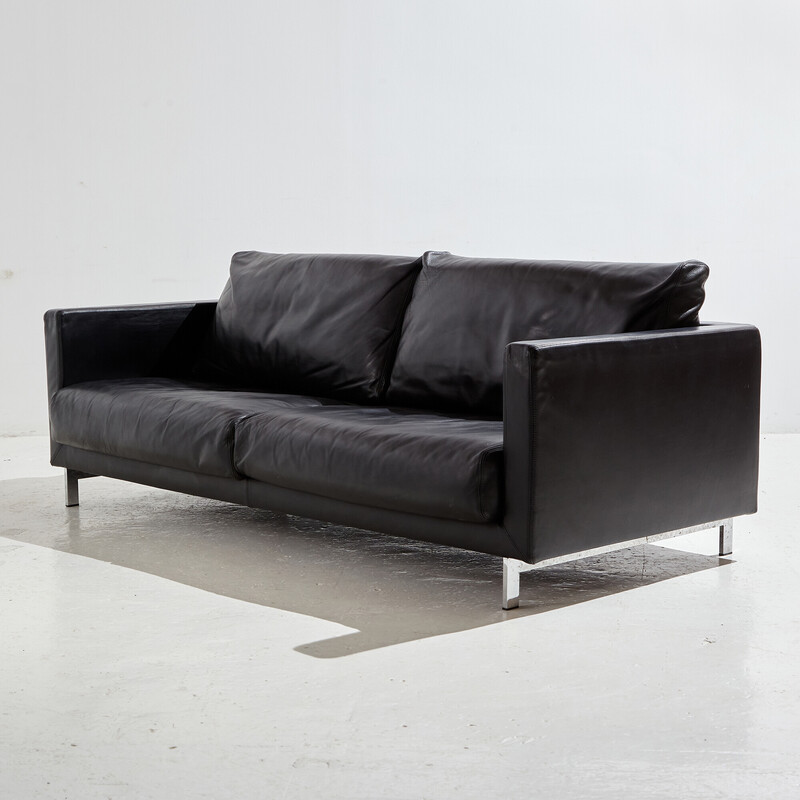 Italian vintage two-seater leather sofa by Arflex, 2000s