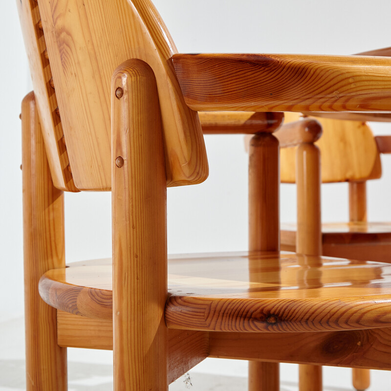 Vintage pine dining set by Rainer Daumiller for Hirtshals Sawmill, 1980s