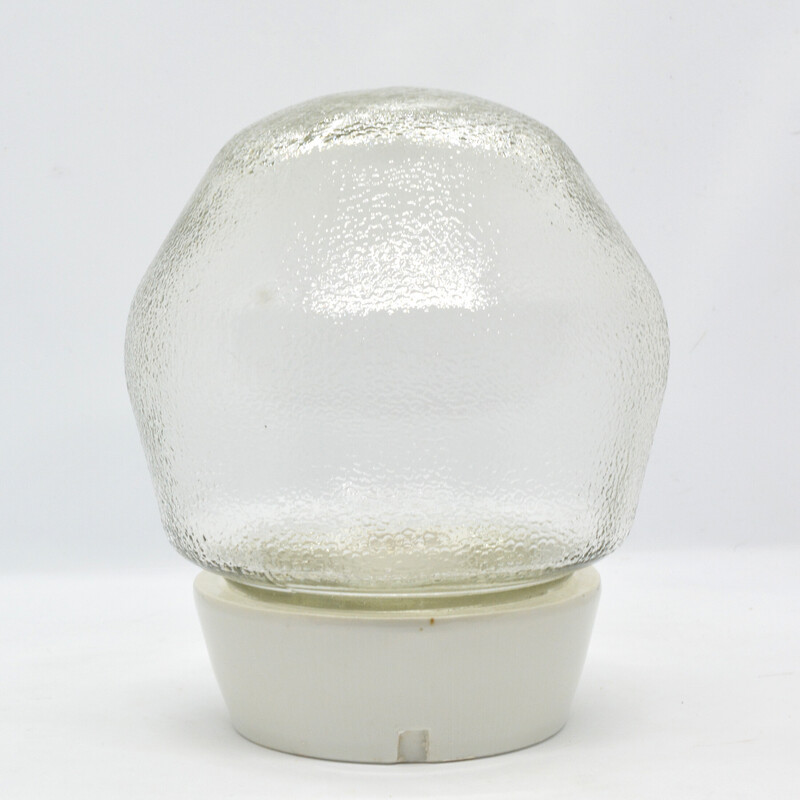 Lámpara industrial esférica vintage Sop-1 de Foton Polska, años 70