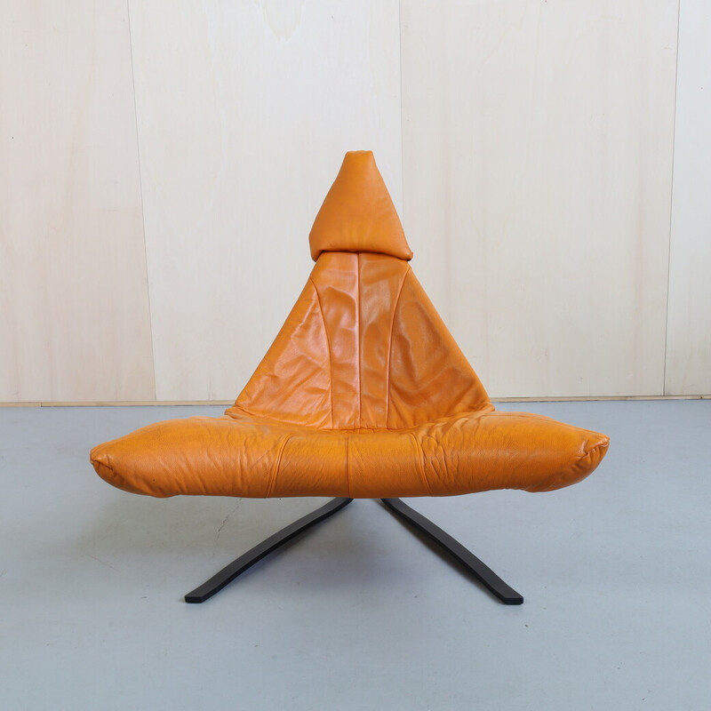 Vintage leather armchair “Bird of Paradise” by Pieter van Velzen for Leolux