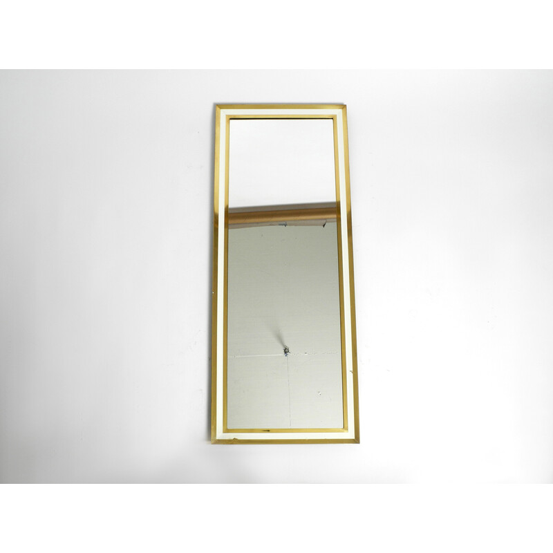 Mid century brass wall mirror by Münchener Zierspiegel, Germany 1960s