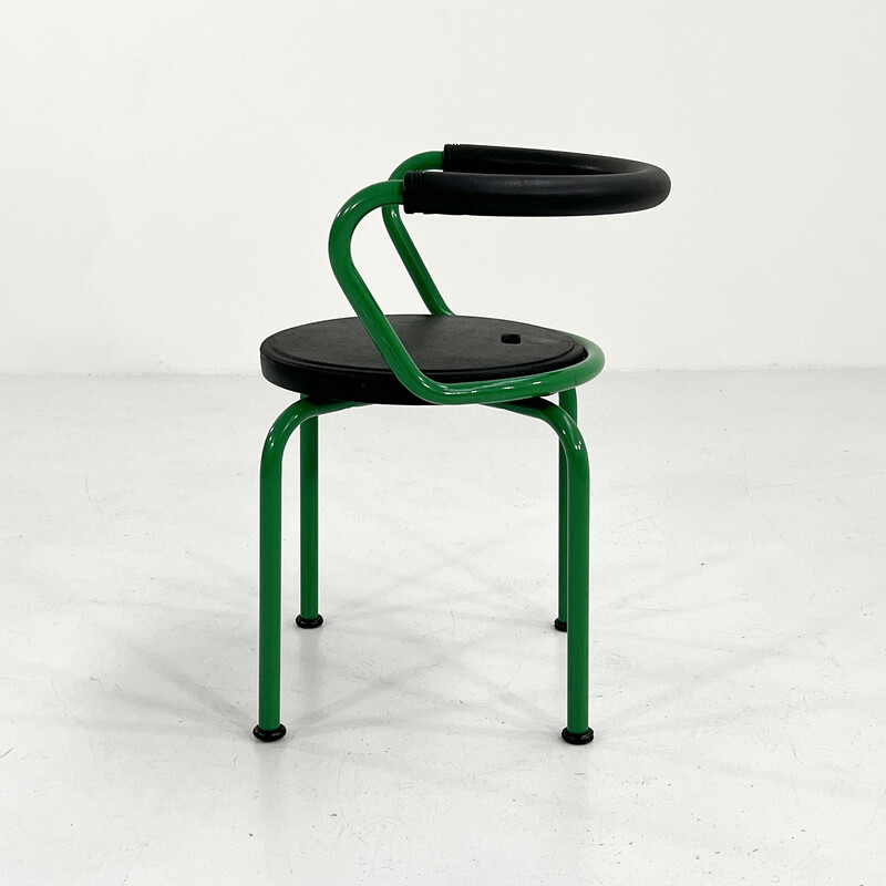 Vintage green armchair by Airon, 1980s