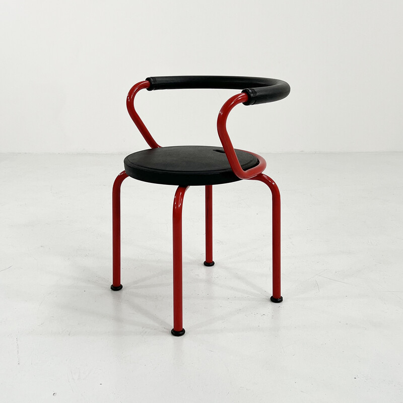 Vintage postmodernist armchair by Airon, 1980s