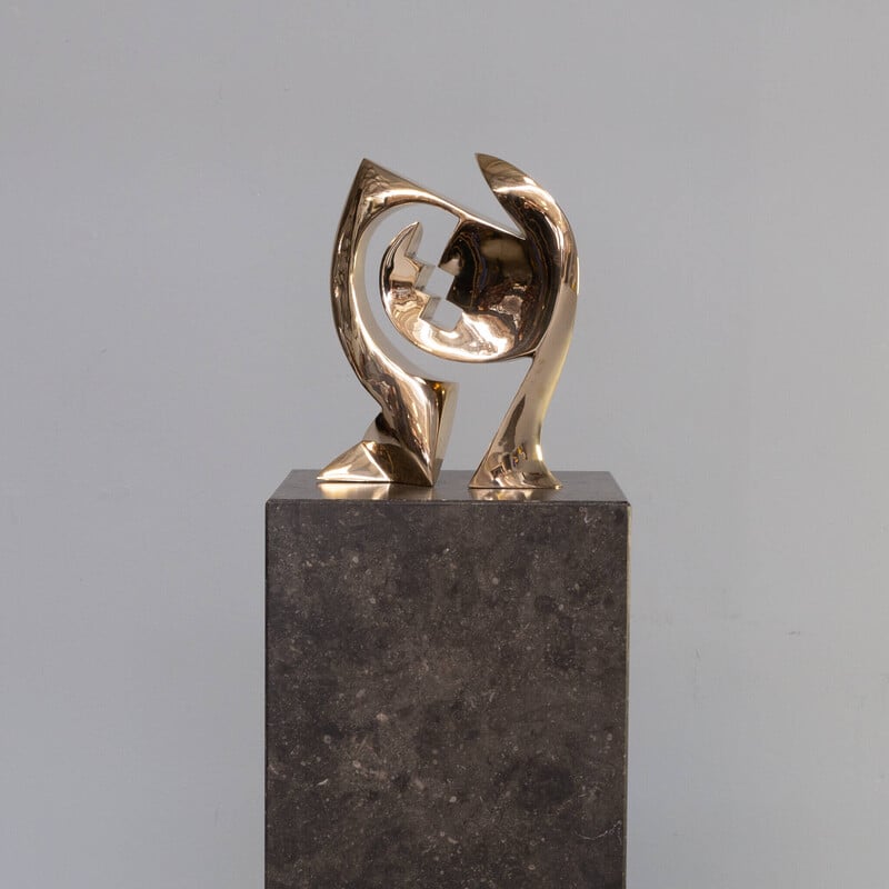 Escultura de bronze Vintage 'the gate' de Jan Willem Krijger