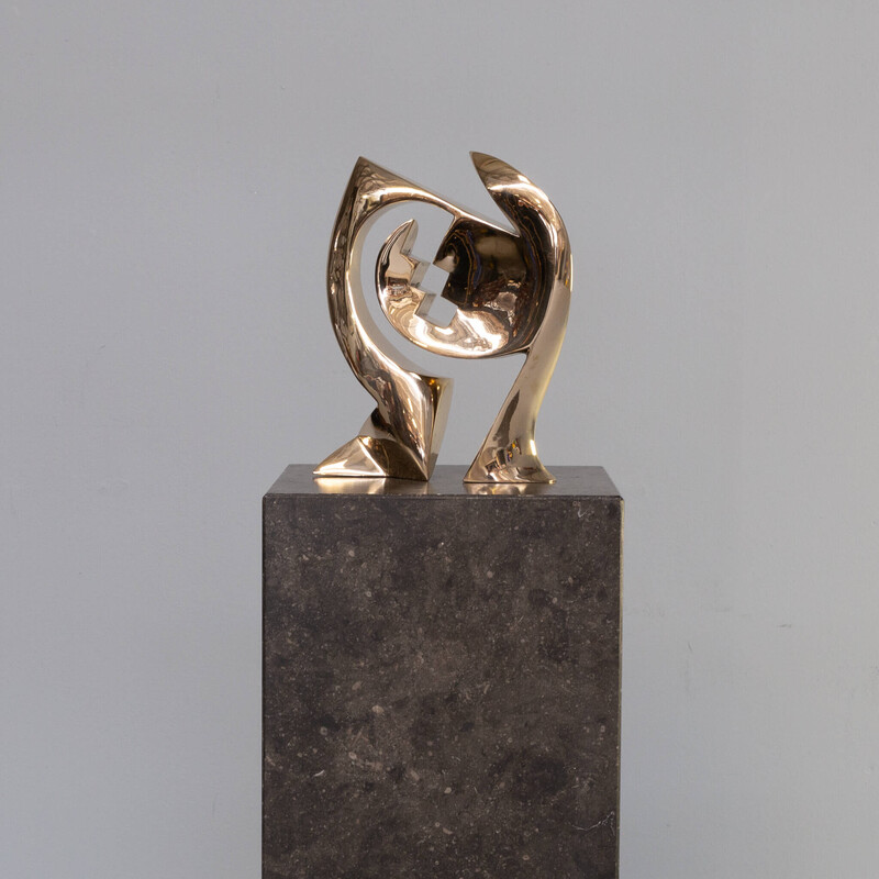 Sculpture vintage 'the gate' en bronze de Jan Willem Krijger