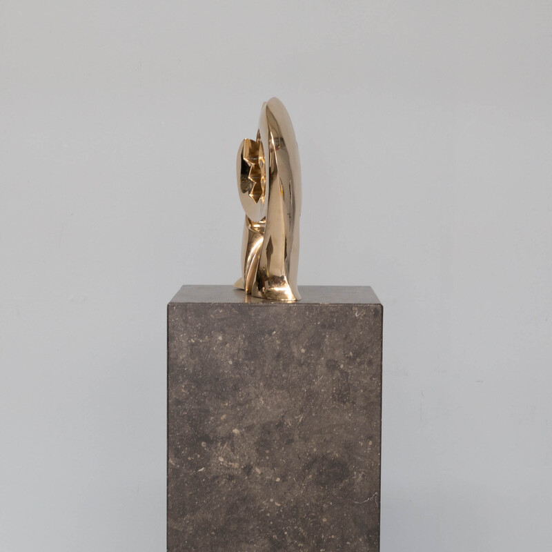 Escultura vintage de bronce "la puerta" de Jan Willem Krijger