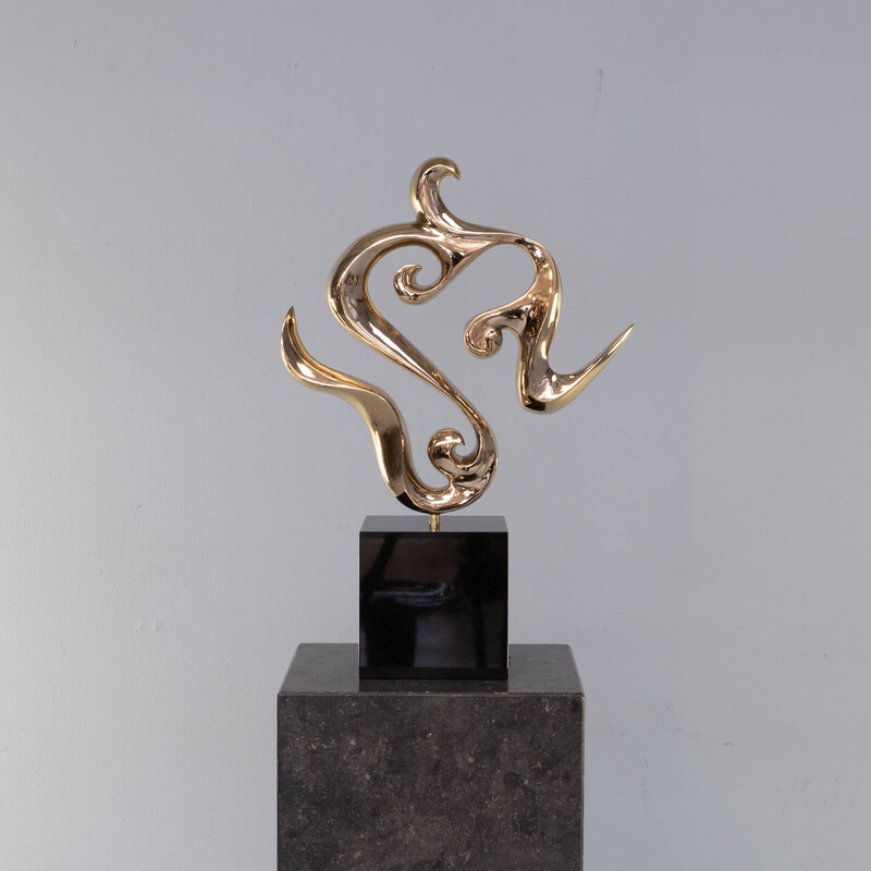 Bronzeskulptur 'flow' von Jan Willem Krijger