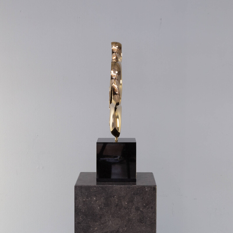 Vintage ‘flow’ bronze sculpture by Jan Willem Krijger