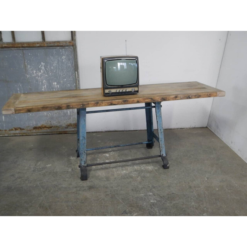 Mueble de TV vintage de madera de haya