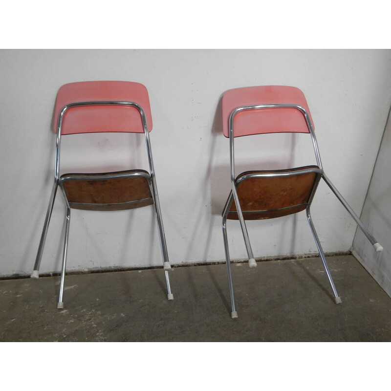 Pair of vintage formica chairs, 1970
