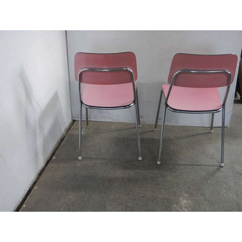 Pair of vintage formica chairs, 1970