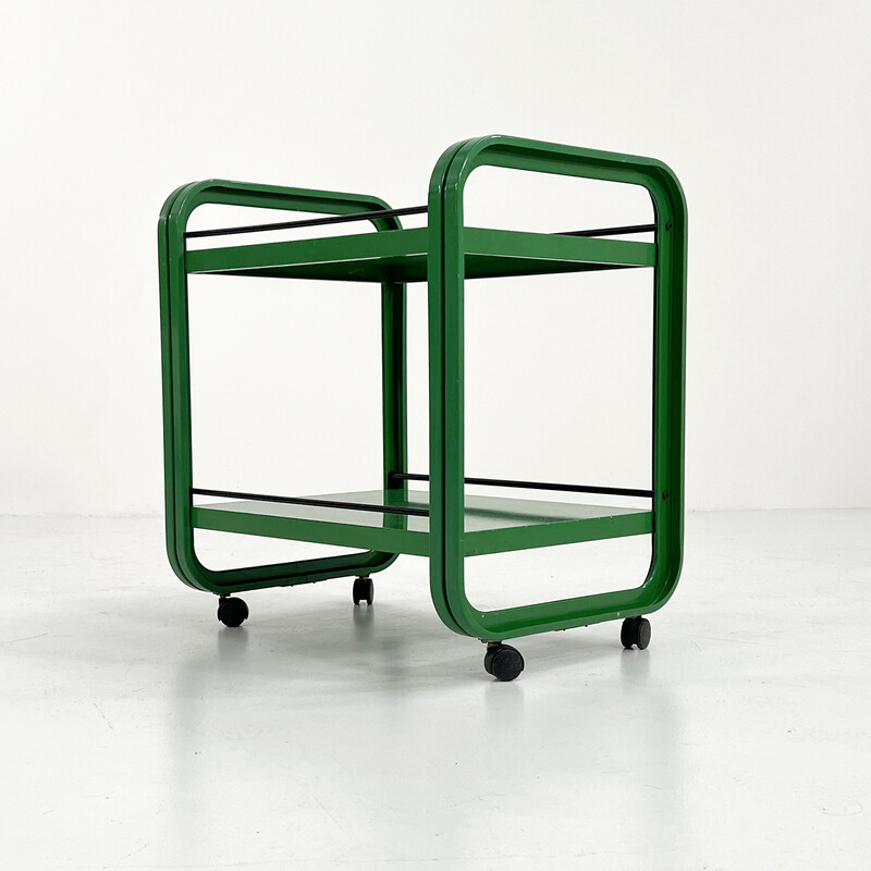 Chariot vert vintage par G. N. Gigante, A. Zambusi et M. Boccato pour Seccose, 1980