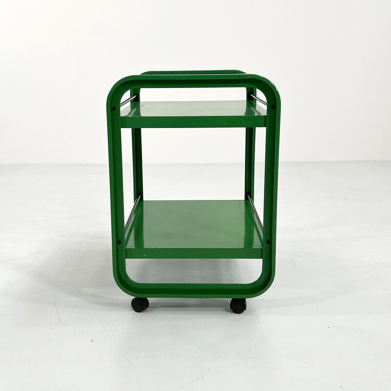 Vintage green trolley by G. N. Gigante, A. Zambusi and M. Boccato for Seccose, 1980s