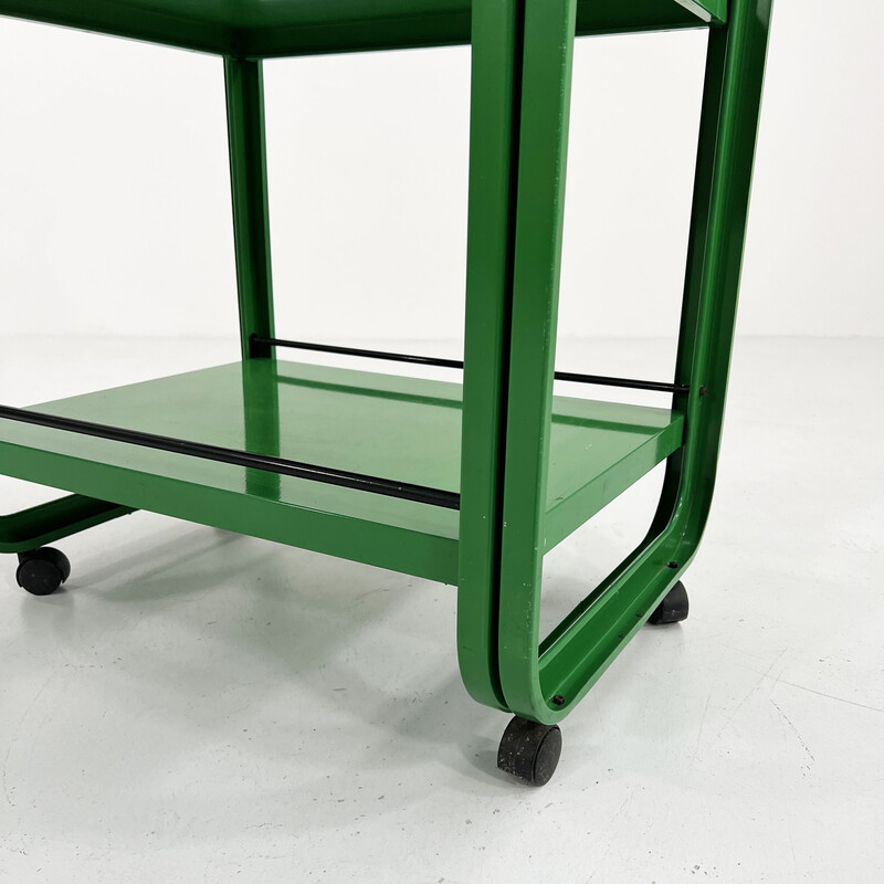 Vintage green trolley by G. N. Gigante, A. Zambusi and M. Boccato for Seccose, 1980s