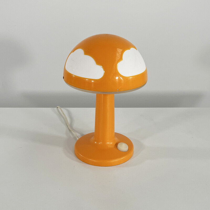 Lampada da tavolo Skojig Cloud arancione vintage di Henrik Preutz per Ikea, anni '90