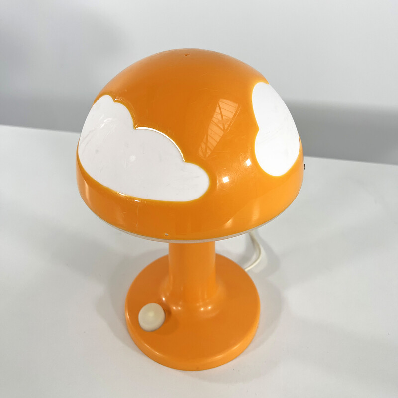 Candeeiro de mesa Skojig Cloud laranja Vintage de Henrik Preutz para Ikea, 1990