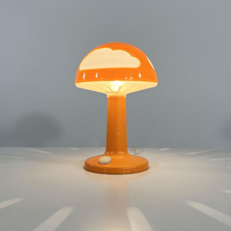 Lampada da tavolo Skojig Cloud arancione vintage di Henrik Preutz per Ikea, anni '90