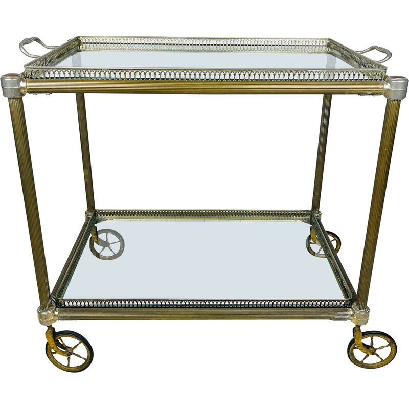 Vintage serving bar trolley, Italy 1950s