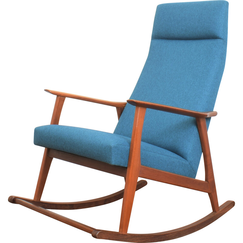 Mid-century Danish teak rocking chair, 1960s