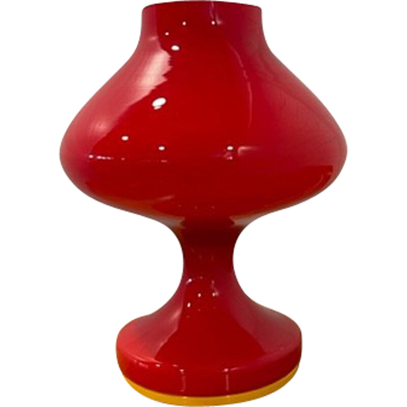 Vintage red table lamp by Stepan Tabery, Czechoslovakia 1960s