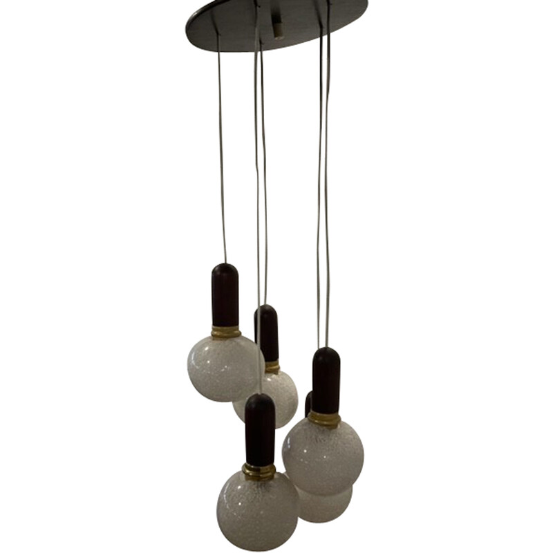 Vintage chandelier by Pokrok Zilina for Efc, 1970