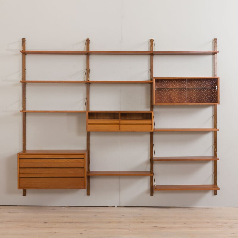 Dänisches modulares Bücherregal aus Teakholz von P. Cadovius für Cado, 1960er Jahre