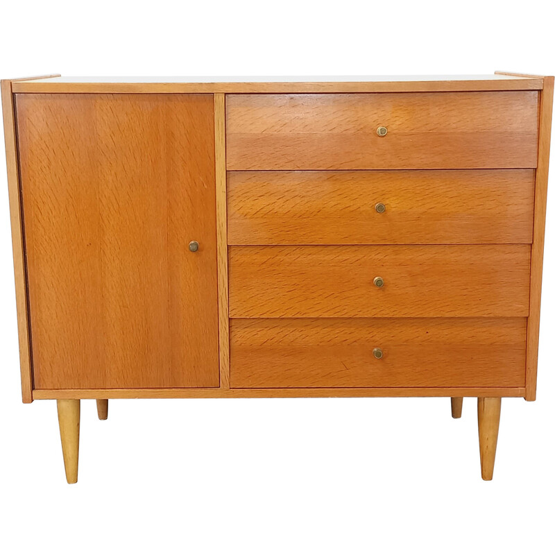 Meuble de rangement vintage en bois, 1950-1960