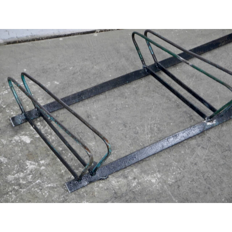 Vintage iron bicycle rack, 1960