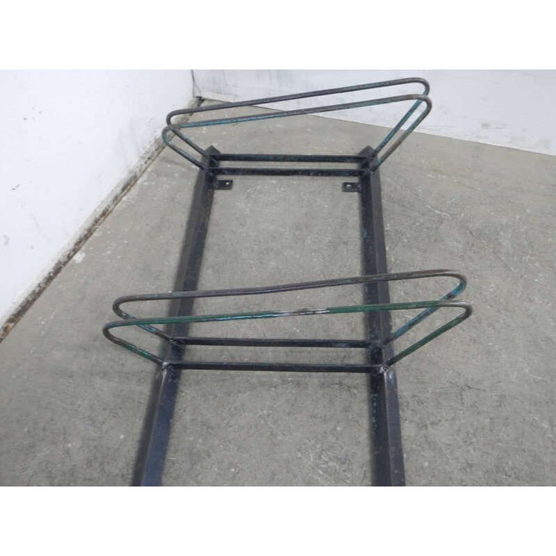 Vintage iron bicycle rack, 1960