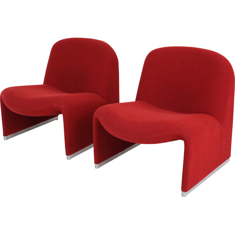 Vintage Alky armchairs by Giancarlo Piretti for Artifort