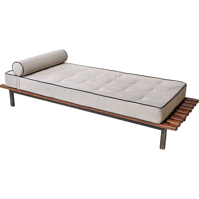 Vintage Cansado daybed in mahogany by Charlotte Perriand for Steph Simon, 1960s