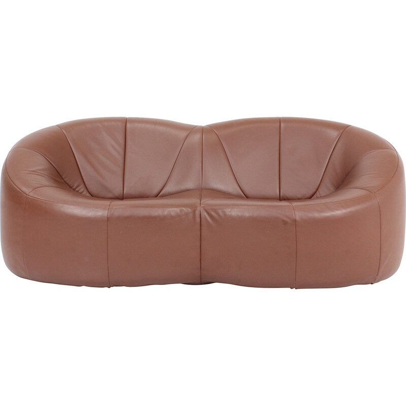 Divano vintage in zucca Pierre Paulin per Ligne Roset