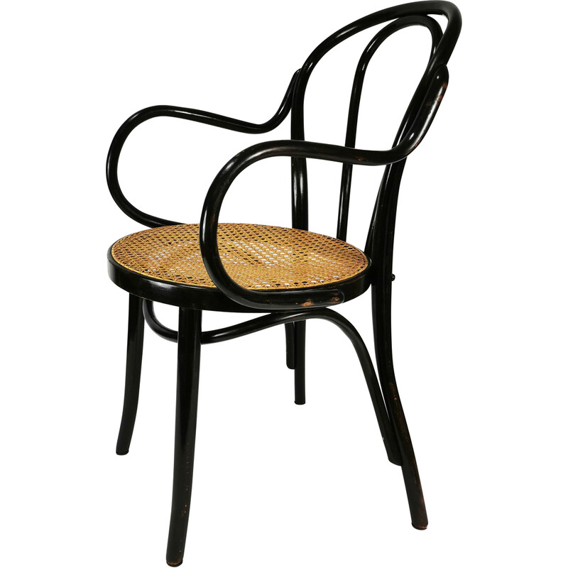 Vintage gebogener Sessel Thonet, Deutschland 1950er Jahre