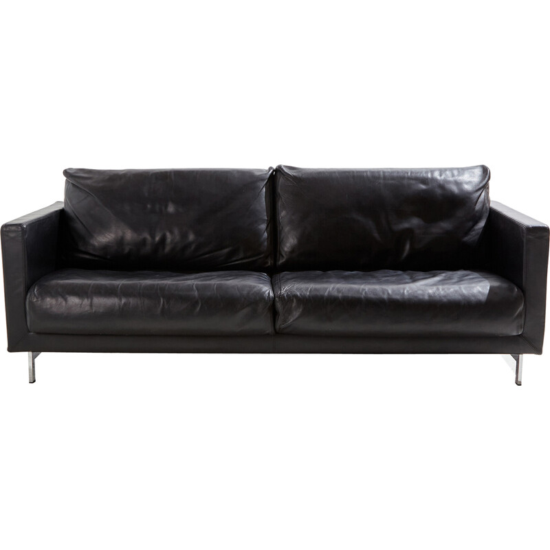 Italian vintage two-seater leather sofa by Arflex, 2000s