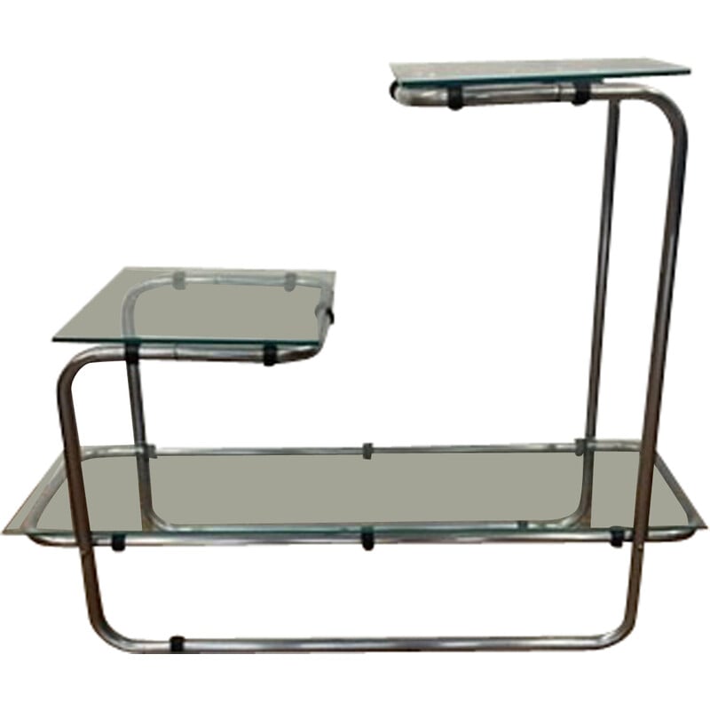 Vintage chrome flower stand by Thonet