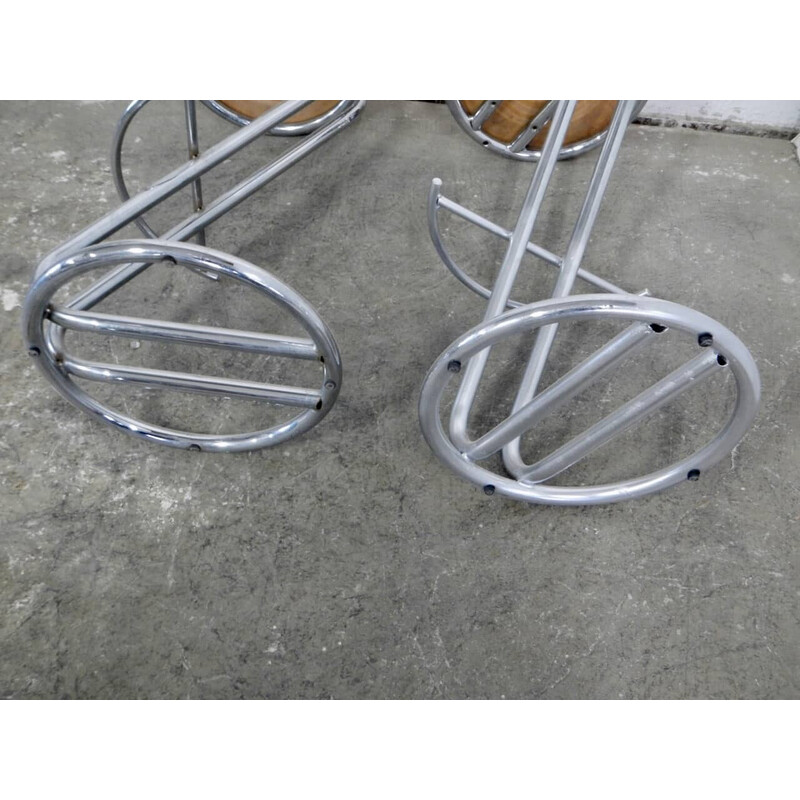 Pair of vintage bar stools, 1980s