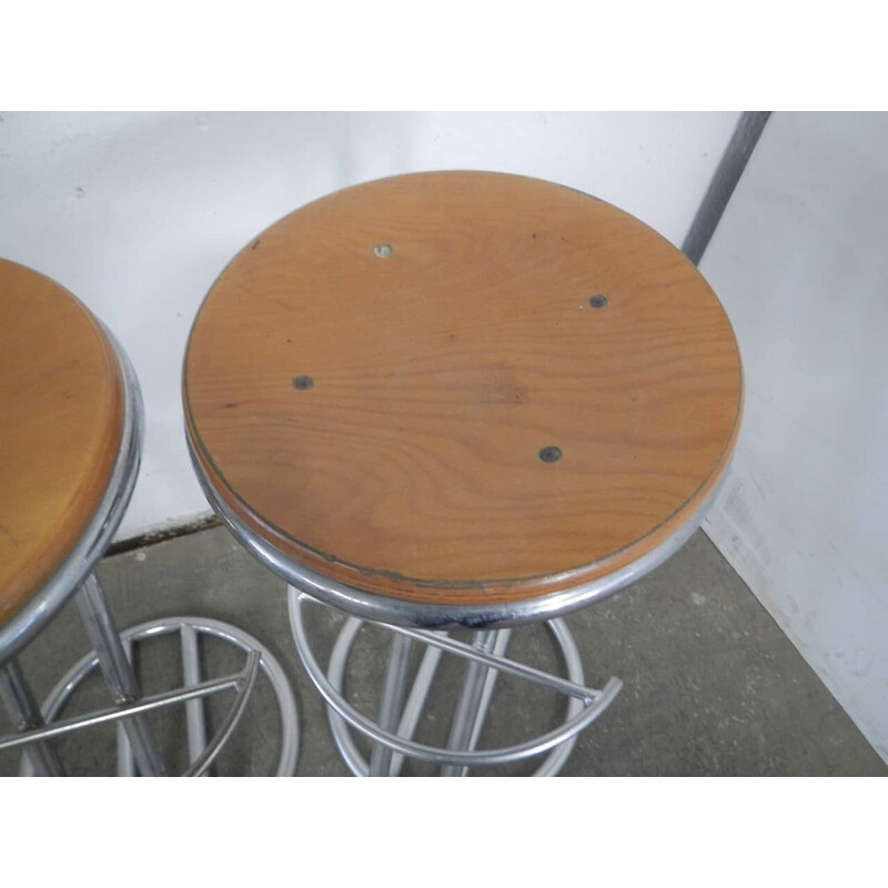 Pair of vintage bar stools, 1980s