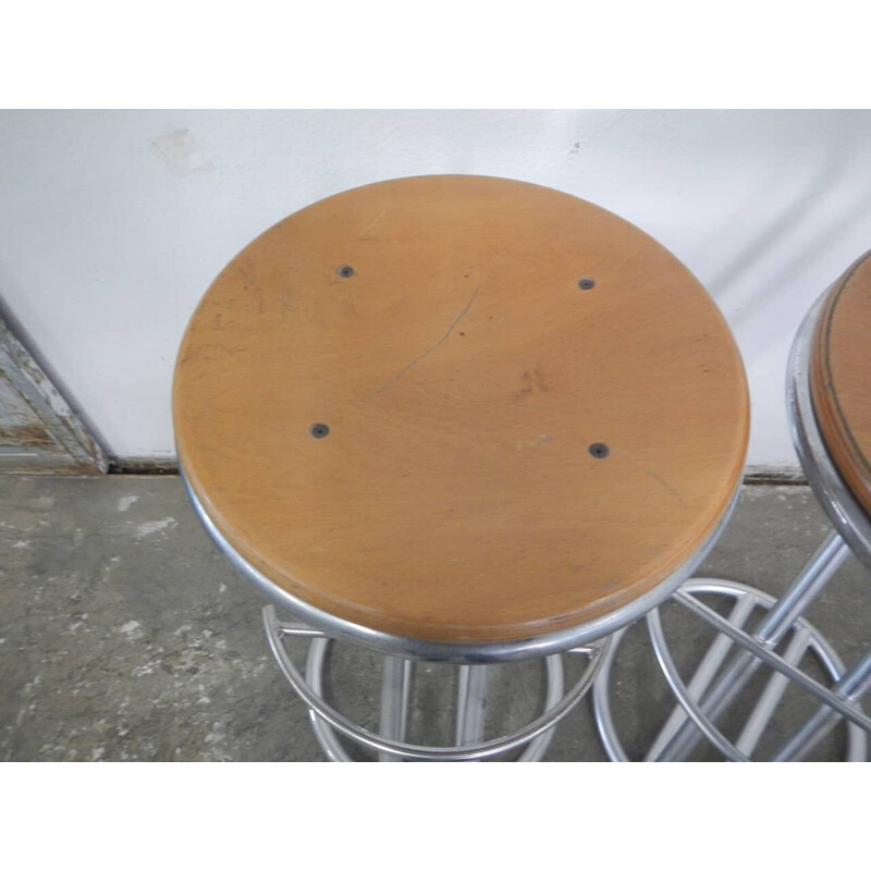 Pair of vintage bar stools, 1980s