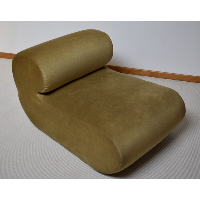 Vintage velvet armchair by Christian Adam, 1970