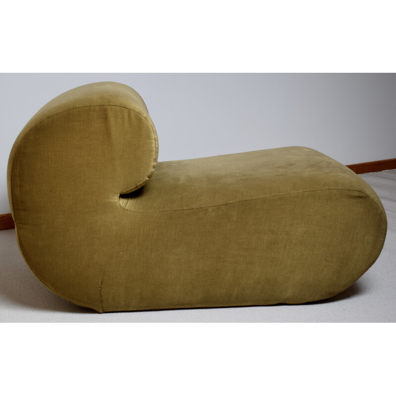 Vintage velvet armchair by Christian Adam, 1970