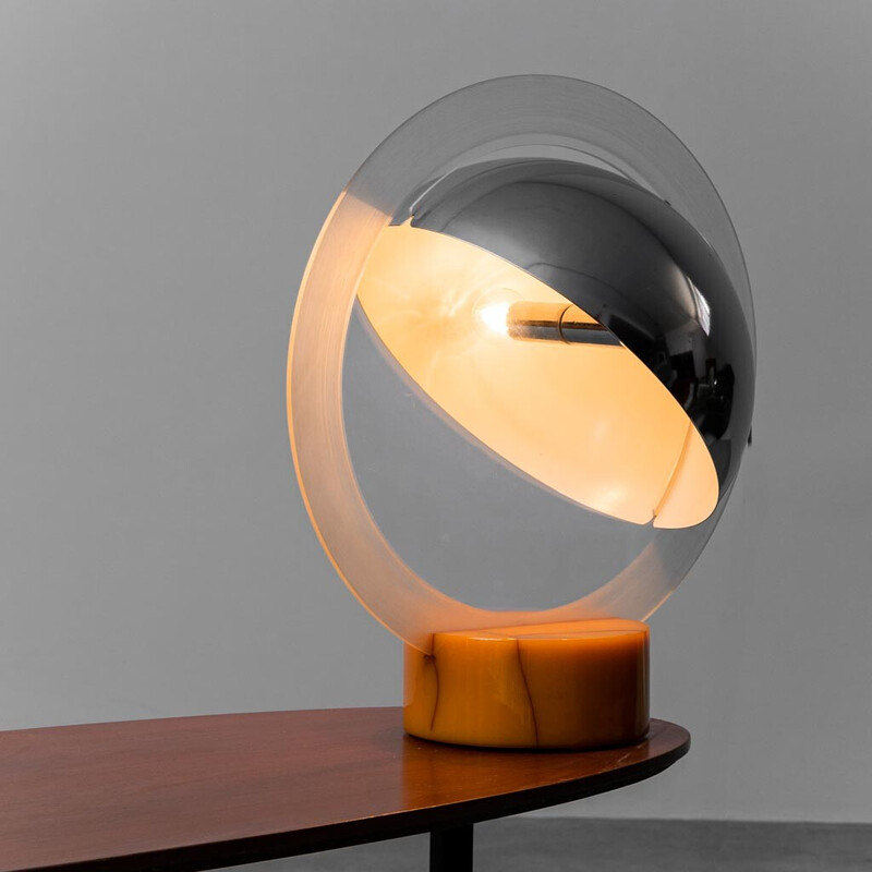 Lampe de table vintage par Ennio Chiggio pour Lumenform, 1970