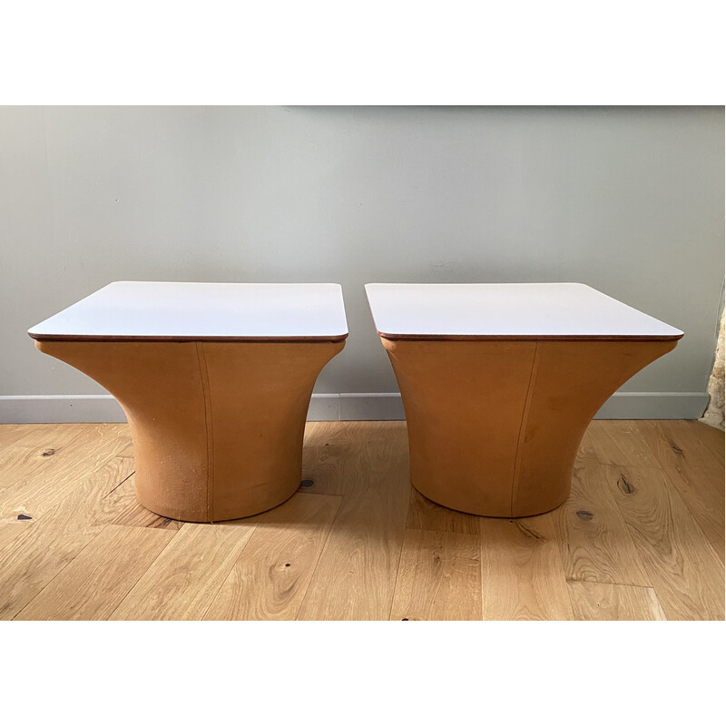 Pair of vintage Mushroom coffee tables by Pierre Paulin, 1960s