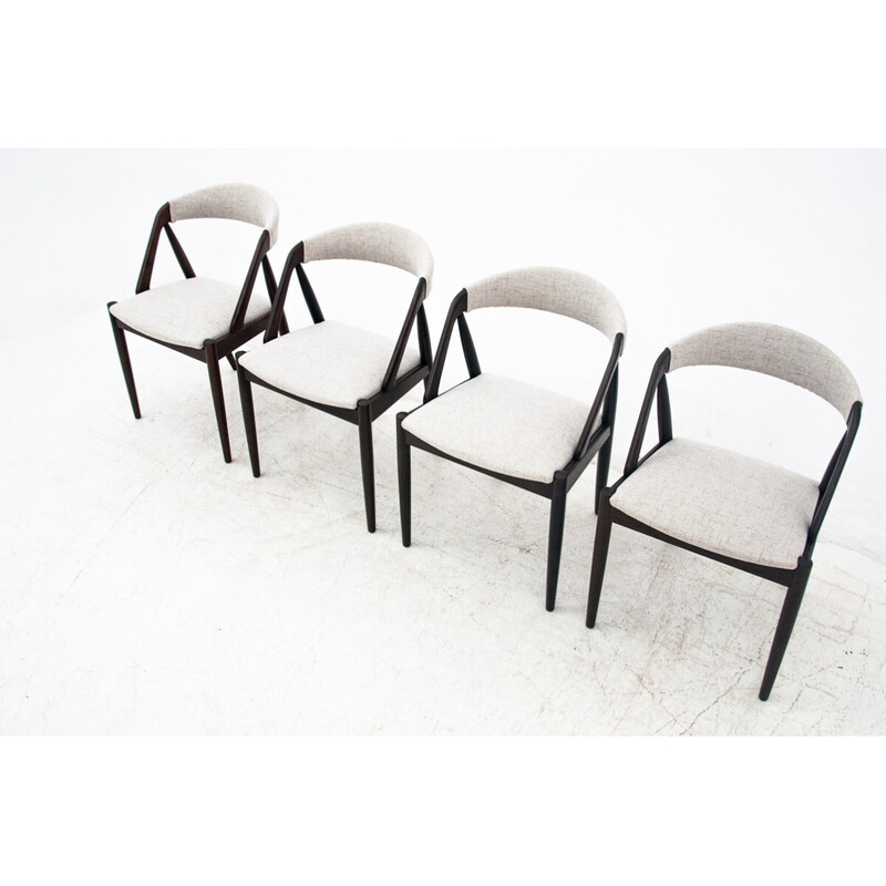 Conjunto de 4 cadeiras modelo 31 vintage por Kai Kristiansen, Dinamarca 1960