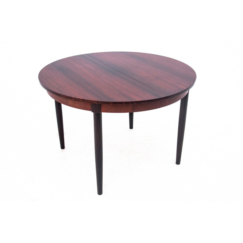 Vintage rosewood round table, Denmark 1960