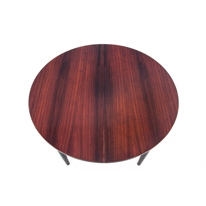 Vintage rosewood round table, Denmark 1960