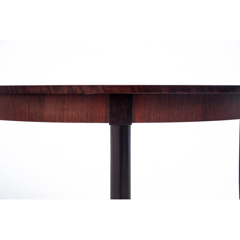 Vintage rosewood round table, Denmark 1960